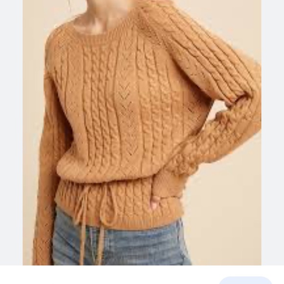 Sweaters - Emmer & Oates Caramel Knit Sweater M